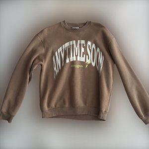 H&M "Anytime Soon" Beige Crewneck